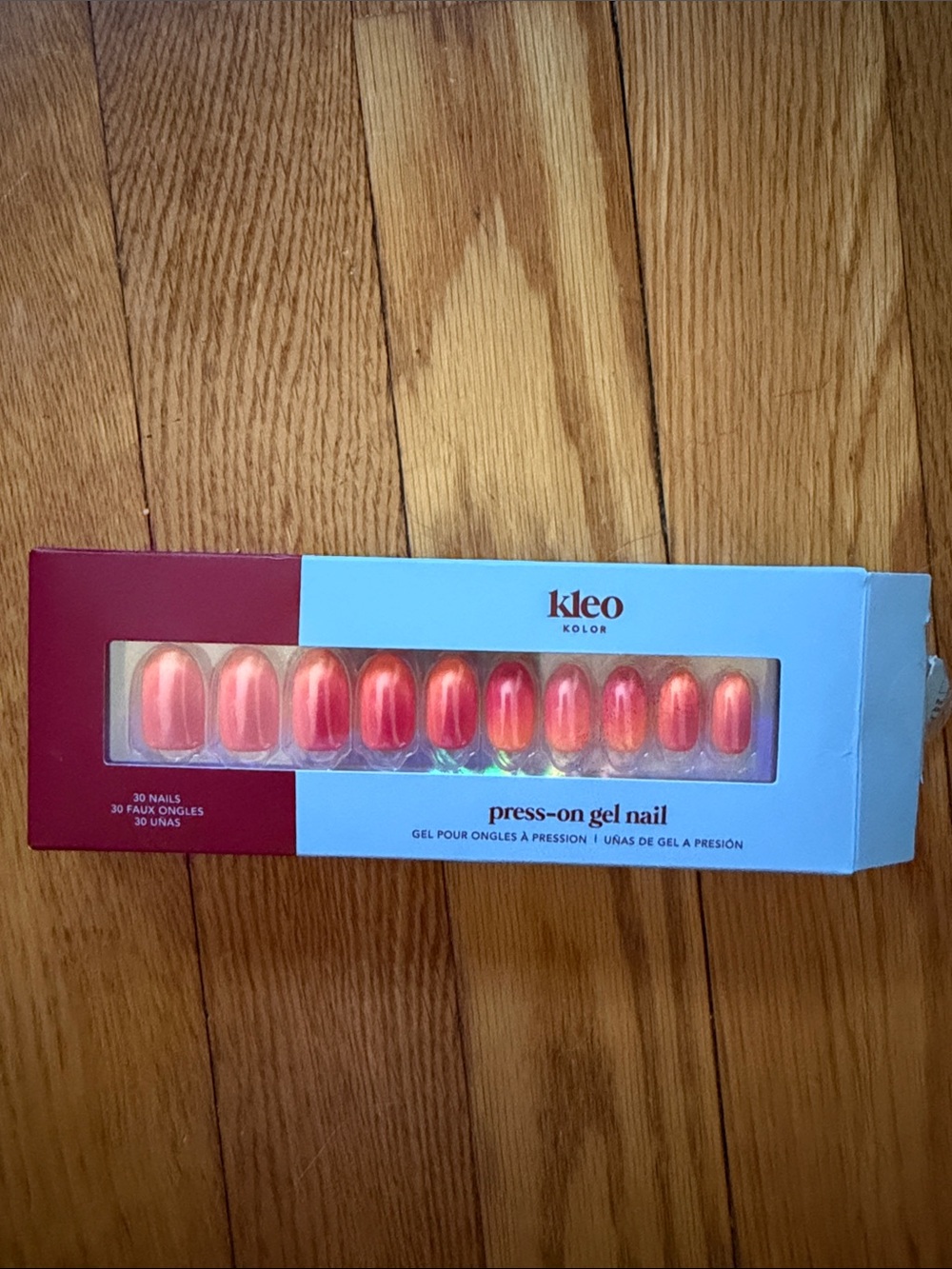 Kleo Kolor Coral Ombre Press-On Gel Nails - 30 Pack